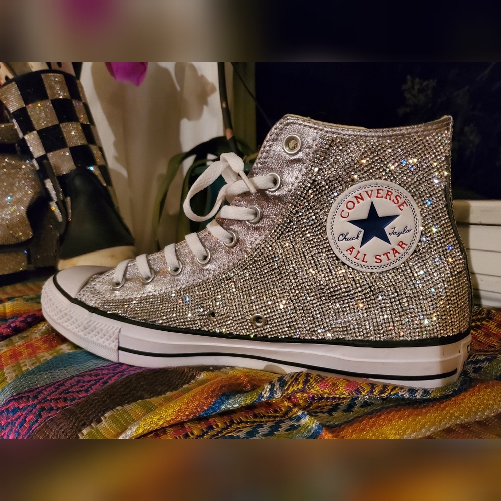 Mens Bling Chuck Taylor All Star Converse crystal